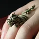 Delysia King Vintage Domineering Dragon Ring Alloy Men Personality Open-end Teens Rings for Bar