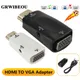 Grwibeou HDMI to VGA Adapter Converter Cable with Audio Cable HDMI Male to VGA Female 1080P Video