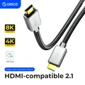 ORICO 8K HDMI-compatible Cable 2.1 8K@60Hz 48Gbps Digital Cable Ultra High Speed for PS5 PS4 TV Box