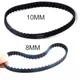 1pc Black Rubber Timing Belt 110XL031 55 Teeth Rubber Timing Belt 8/10mm For Sander Black Decker