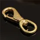 Solid Brass Swivel Eye Snap Hook Multi-use Boat Hook Fob Clip Horse Gear Marine Pet Rope Clips 6/8"