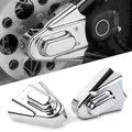 2Pcs ABS Motorbike Chrome Phantom Covers Axle Guard For Harley Davidson Heritage Softail FXST