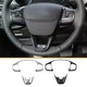 for Ford Fiesta MK8 2017 2018 2019 2020 2021 for Ford Focus 2019-2022 Car Steering Wheel Trim