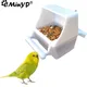 Bird Cage Feeder Parrot Finches Birds Water Hanging Bowl Parakeet Feeder Box Pet Cage Plastic Food