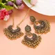 Indian Jewelry Set for Women Bijoux Retro Gold Plated Round Beads Tassel Earring Necklace Sets