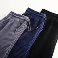 Women Elegant Black Pants Lace Up Elastic Waist Streetwear 2023 Spring Winter Casual Full Length