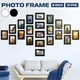 11pcs Picture Photo Frame Set Removable Wall Mural Black White Color DIY Paper Photos Frames Sticker