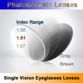 Light-Sensitive Photochromic Single Vision Optical Prescription Lenses Fast and Deep Brown and Gray