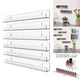 1/4 Layer Lipstick Organizer Wall-mounted Shelf Nail Polish Display Rack Transparent Acrylic Storage