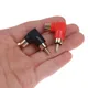 2Pcs 90 Degree RCA Right Angle Connector Plug Adapters Male To Female M/F 90 Degree Elbow Audio