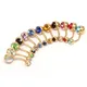 10PCS Trendy Crystal Piercing Navel Bohemian Gold Color Belly Bar Navel Belly Button Rings Boho