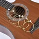 6 Peices Universal Acoustic Guitar String Brass Hexagonal Steel Core Strings For Musical Instruments