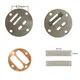 Air Compressor Cylinder Valve Plate Spare Part Set 3 in 1 Hole to Hole 42x42mm Air Pump Fitting