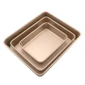 Rectangle Carbon Steel Cake Baking Tray Non-Stick Chocolate Bread Mold DIY Pastry Deep Pans Dish