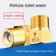 One-way Check Valve Toilet Water Pipe Toilet Anti Return Valve Water Meter Female Thread In-Line