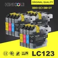 HINICOLE Compatible LC121 LC 123 LC123 Ink Cartridge For Brother DCP-J552DW DCP-J752DW MFC-J470DW