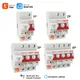 Tuya Smartlife 1 2 3 Phase Din Rail WIFI Circuit Breaker Switch MCB Timer Overload Short Circuit