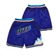 Basketball Shorts UTAH Four Pocket Zipper Sewing Embroidery High-Quality Outdoor Sport Shorts Beach