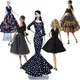 1/6 BJD Dolls Accessories Classic Black Style Evening Dress For Barbie Doll Clothes For Barbie