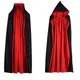 Costume Long Satin Cape Vampire Costume for Men Women Costume Accessory Halloween Party Black Cape