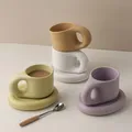 Ceramic Espresso Mugs Coffee Cups Stranger Things Funny Drinkware Original Mug for Tea Large Saucer