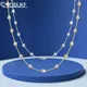 3mm Full Moissanite Necklace For Women 20 Stones D Color Round Bubble Diamond 925 Sterling Silver