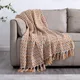 Soft Comfortable Cover Sofa Knitted Blankets for Living Room Textile Nordic Plaid Travel Bedspread