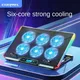 17 Inch Gaming Laptop Cooler for 12-17 Inches Radiator Six Fans RGB Light Laptop Cooling Pads