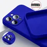 Official Original Klein Blue Liquid Silicone Case For iPhone 15 11 12 13 14 Plus Pro Max XS XR X 8
