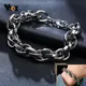 Vnox Chunky Chain Bracelets for Men Never Fade Stainless Steel Twisted Interlocked Rolo Chain