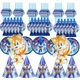 Sonic The Hedgehog Ballons Decoration Birthday Party Paper Hat Plate Straw Portable Candy Box Baby