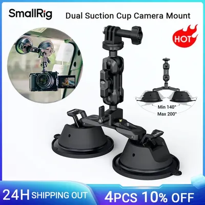 SmallRig Camera Suction Cup Mount for GoPro Car Window Windshield for Sony DSLR Vehicle Shooting with Action Camera Mount -3566