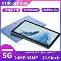 Tablet PC Android 14.0 14 inch 2023 New GT40 16GB+1TB Google Play dual SIM card GPS WIFI Gaming