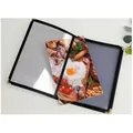 2PCS 23.5x17cm Cover For A5 14.5x21.5cm Sheet Plastic Menu Price List Transparent Display Book