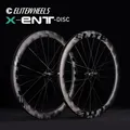 ELITEWHEELS ENT X WEAVE Carbon Wheelset Road Disc Brake Wheels Tubeless Compatible Cycling Rims