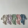 2023 Autumn Baby Pajama Sets Soft Cotton Girls Boys Clothes Set Homewear Toddler Baby Home Suit Top