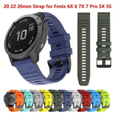 QuickFit 26 22 20mm Strap for Garmin Fenix 6X 6S 6 Pro 7X 7 Pro Solar 5X 5 5S Plus 3HR 945 965 watch band Epix Pro Gen2 Bracelet