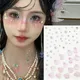 3D Disposable Tattoo Stickers Face Jewelry Crystal Mermaid Diamond DIY Eyes Body Waterproof Makeup