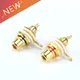 1 Pair RCA Female Socket Connector Chassis Panel Mount Adapter Audio Terminal Plug 3.5mm Plug AV