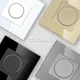 ENTUOIA Dimmer Light Switch Rotary Knob Switch Glass Frame Mechanical LED Dimmable Switch Wall