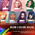 DIY hair color hair mask without damaging hair 10 Minutes Of Coloring Seven Colors hair care and