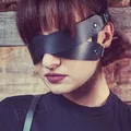 Halloween Mask Sexy PU Leather Half Face Bondage Cage Masks Punk Party Game Cosplay Mask Fetish New