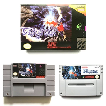 Terranigma game cartridge For snes ntsc pal video game