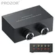 PROZOR 4 Way Bi-Directional RCA Stereo Audio Switch 1 In 4 Out or 4 In 1 Out L/R Jack Sound Channel