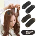 2Pcs/set Breathable Bangs Mat Hair Clips Black Coffee Princess Hair Tool Bump It Up Volume Base Hair