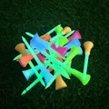 24Pcs Glow in The Dark Golf Tees for Night Sports Fluorescent Rubber Golf Tee Bright Light Up