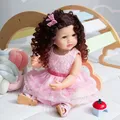 NPK 55CM Original Full Body Soft Silicone Flexible Real Soft Touch Reborn Baby Toddler Pincess