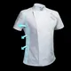 Summer Chef Costume Cook Jacket Male Chef's White Shirt Restaurant Uniform Barber Shop Workwear