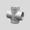 Stainless Steel 304 1/8 1/4 3/8 1/2 3/4 1 1-1/4 1-1/2 Female BSP Thread Pipe Fitting 4 way Equal