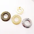 1pcs round brooch pin with mesh copper high quality brooch pin Blanks holder Back badge DIY Jewelry